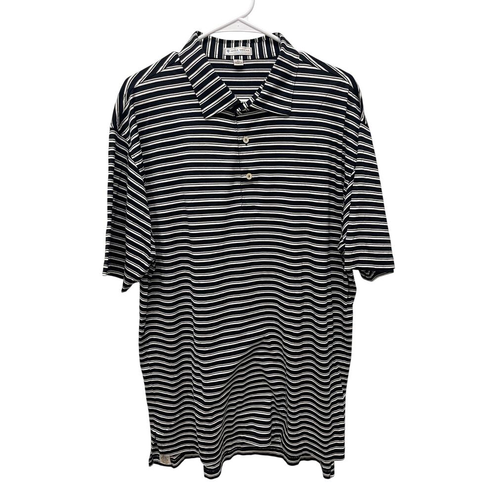 Peter Millar Men's Tour Fit Cotton Polo shirt performance golf size XL